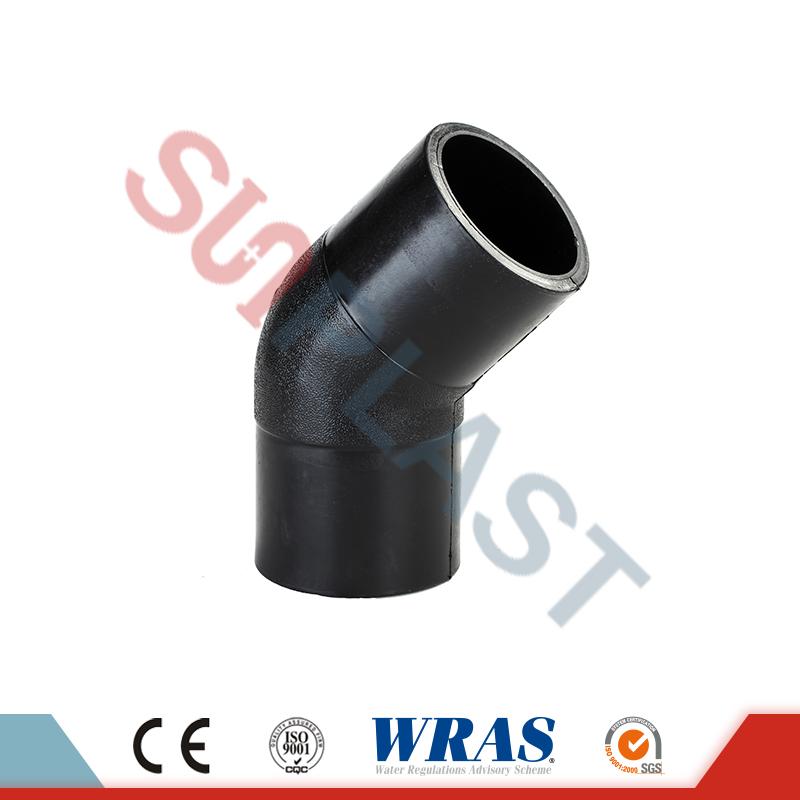 Comhleá Butt HDPE 45 Céim Elbow