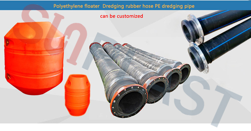 Píopa dreidire HDPE-pipe floats-Rubber hoses
